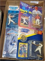 FLAT WITH 4 STARING LINE UP BASEBALL FIGURES