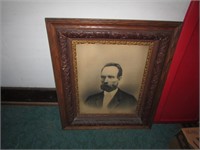 antique frame & picture