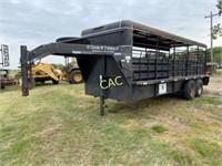 *Circle W Trailers 6x20 Cattle Trailer 8 Lug