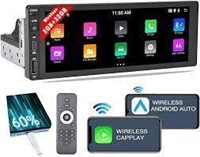 6.9" 1 DIN CAR STEREO PLAYER $120