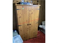 Standing Computer Cabinet with Computer & Extras