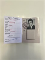 James Bond Roger Moore film passport prop
