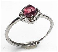 Natural Tourmaline Ring 925 Silver