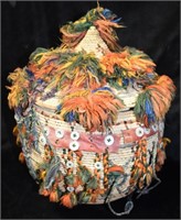 Mid Century Ornate Egyptian Nomad Wedding Basket f
