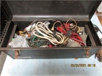 Tool box with electrical tools
