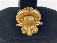 10kt Gold Antique Brooch 4.5gr., clasp needs work