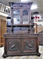 Gorgeous Louis XIII Style French Oak Hunt Buffet.