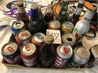 Lot of Beer Cans and Bottles