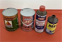 * (2) Empty Oil Cans; Citgo, Phillips 66; Snap