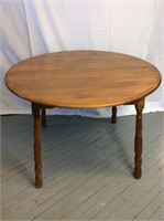 Table ronde en bois avec extension  29"/42" (64")