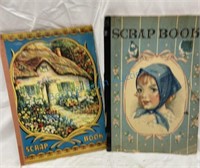 Two vintage scrapbooks