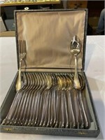 Ercuis Forks and Spoons Silver Silverware  24 Pcs