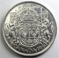 1940 Canada Silver 50 Cents