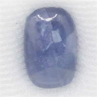 CERT 9.65ct Cushion Violet Blue Tanzanite Tanzania