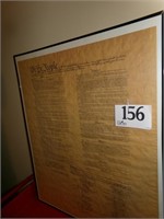 FRAMED CONSTITUTION 24X30