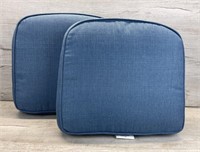 FABRIC SEAT CUSHIONS SET OF 2