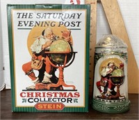 Saturday Evening Post Christmas stein
