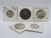 Nepal and New Guinea Silver Coins