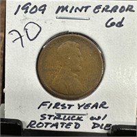 1909 WHEAT PENNY CENT 1ST YEAR