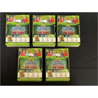 (5) 2022 Topps Sealed Soccer Booster Tins