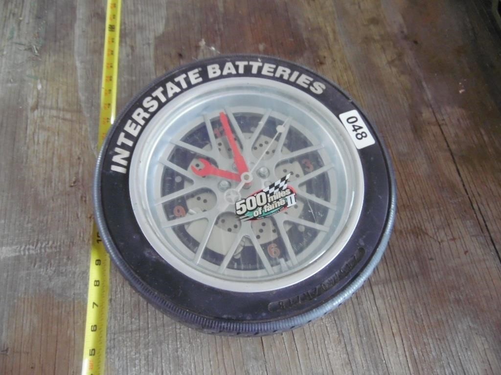 INTERSTATE BATTERY CLOCK