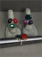 Three New Fashion Costume Rings