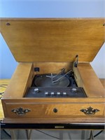 Vintage The Voice Of Music Turntable In Writing