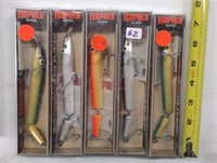 5 Rapala Fishing Lures-new in pkgs.