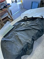 Traeger grill cover and a blower bag