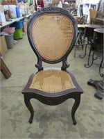 Victorian Caned Back and Bottom Chair