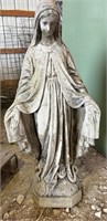 Mary Cement Statue