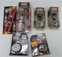 Star Wars lot of 4 watches and 2 yo-yos