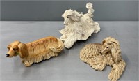 Studio Art Pottery Dogs; 1chipped