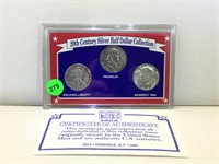Silver half Dollar set 3 coins