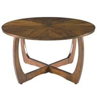 Round Coffee Table for Living Room Patio, 33.5"