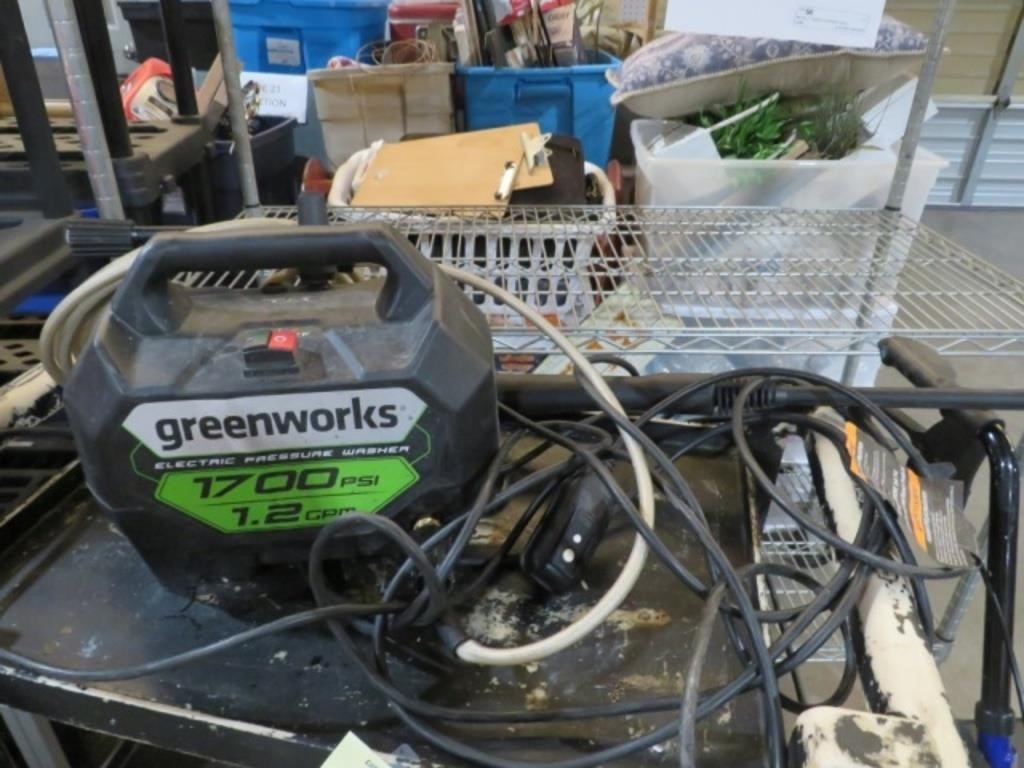 GREENWORKS ELECTRIC 1700 PSI PRESURE WASHER
