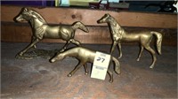 3 Brass Horses