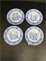 4 Desert Plates Porcelain Treasures