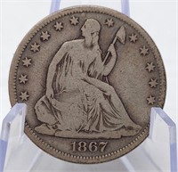 1867-S Half Dollar G