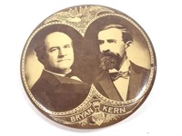 1908 Bryan Kern Political Pin Back Button