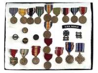 24 Ribbon Medals, Buttons, Pins Navy, Defense +