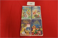 4  Black Diamond Walt Disney VHS Movies