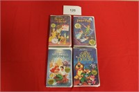 4 Black Diamond Walt Disney VHS Movies