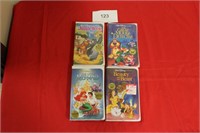 4 Black Diamond Walt Disney VHS Movies