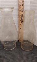 Hurricane lamp shades. 8in tall & 9.5in tall