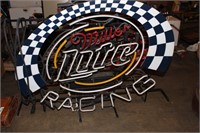 MILLER LIGHT RACING NEON SIGN