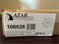 2 Azar Displays 106626- 5.5" W by 8.5" H