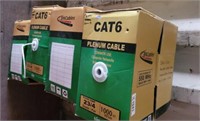 GROUP CAT 6 CABLE, SOME ARE PARTIAL BOXES