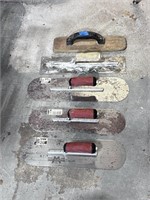 (5) Trowels for Concrete Work