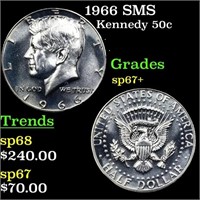 1966 SMS Kennedy Half Dollar 50c Grades sp67+